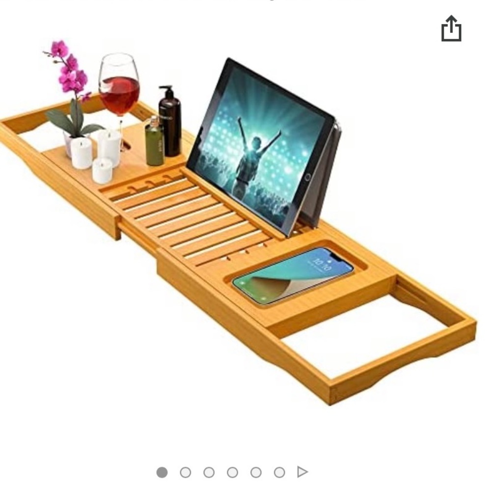 Bamboo Bathroom Tray Caddy